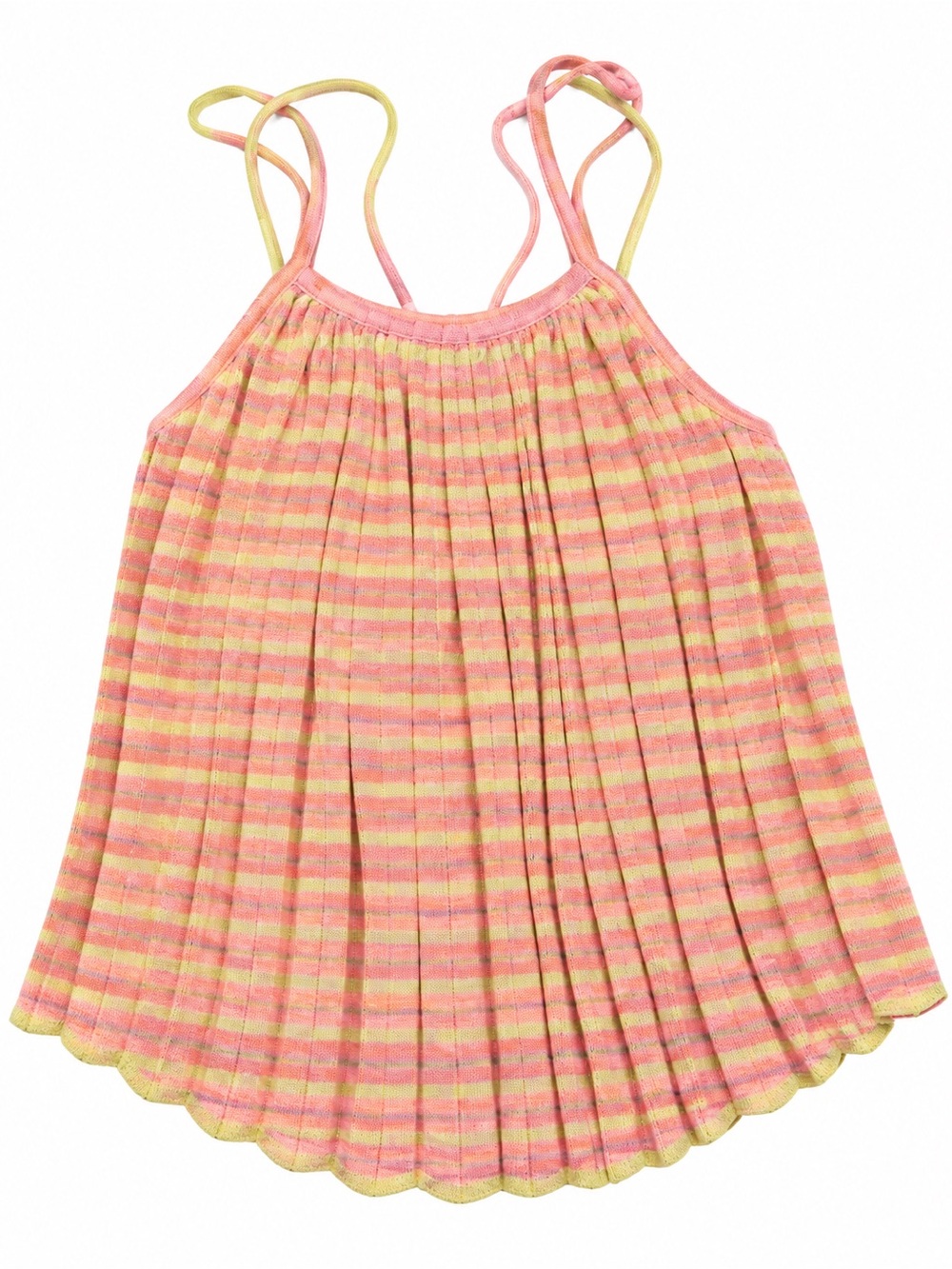 Kimchi Blue Urban Outfitters Pleated Striped Cami Tank Top Strappy Size Small